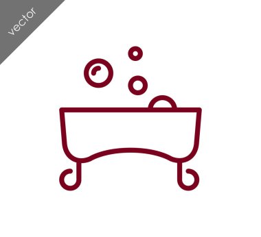 Lüks küvet simgesi