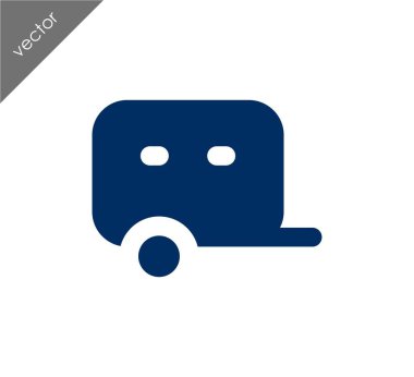 Karavan basit simgesi