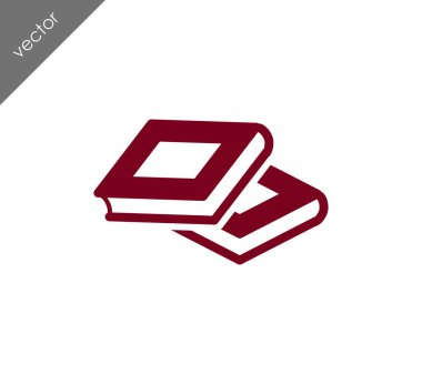 Kitap Düz Simgesi