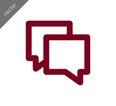 Görüşme düz simgesi