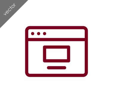 tarayıcı düz simgesi