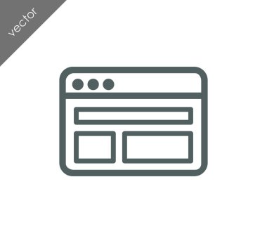 tarayıcı düz simgesi