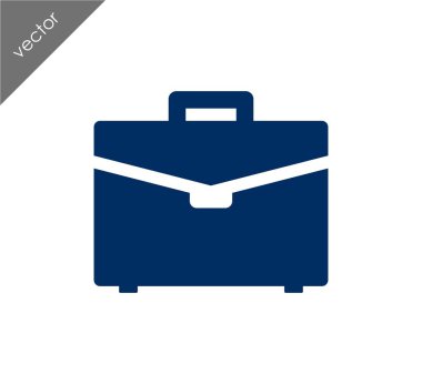 Evrak Çantası Düz Simgesi