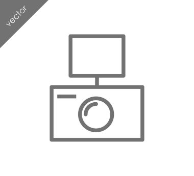 Kamera simgesi düz işareti