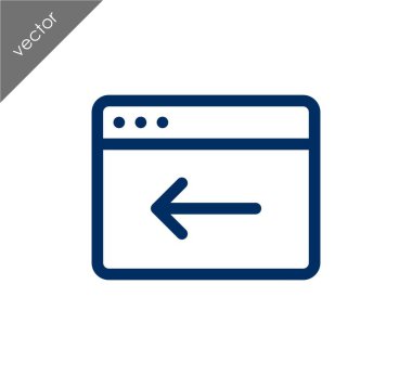 Web sitesi simge geri dön