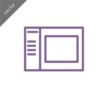 tarayıcı düz simgesi