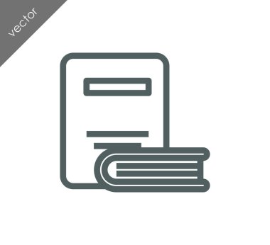 Kitap Düz Simgesi