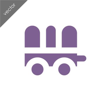 Karavan basit simgesi