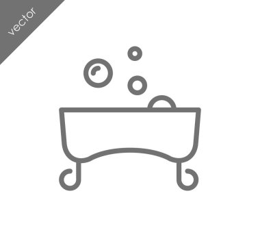 Lüks küvet simgesi