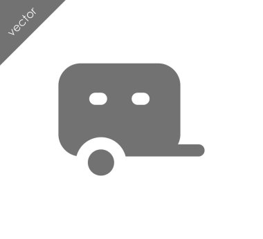 Karavan basit simgesi