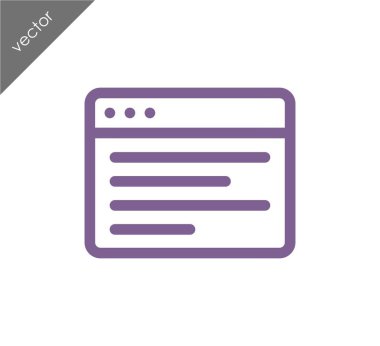 tarayıcı düz simgesi