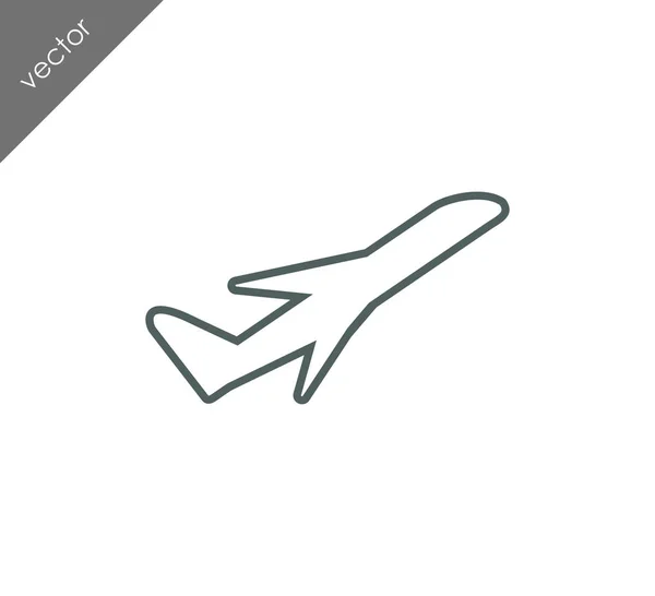Ilustración de icono de avión — Vector de stock