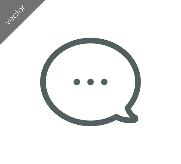 More to say chat icon — Stock Vector