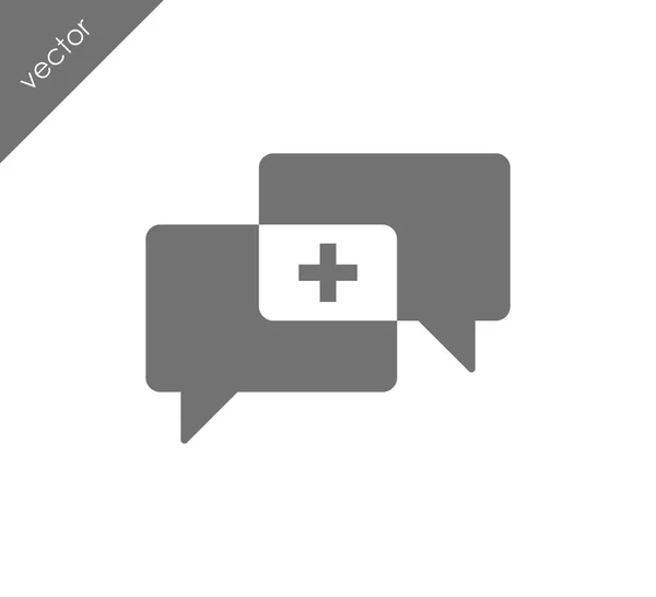 Salva icona chat — Vettoriale Stock
