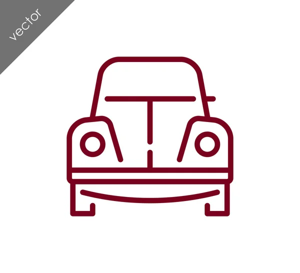 Escarabajo icono del coche — Vector de stock