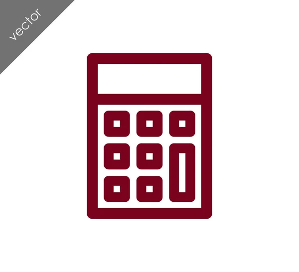 Calcolatrice Icona piatta — Vettoriale Stock