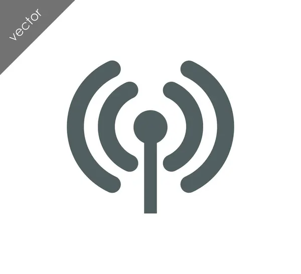 Antenne platte pictogram — Stockvector