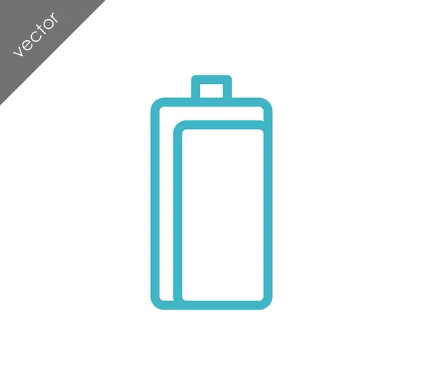 Batterij symboolpictogram — Stockvector