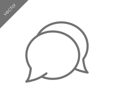 Görüşme düz simgesi