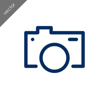 Kamera simgesi düz işareti