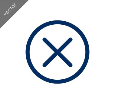 düz simgesini iptal 