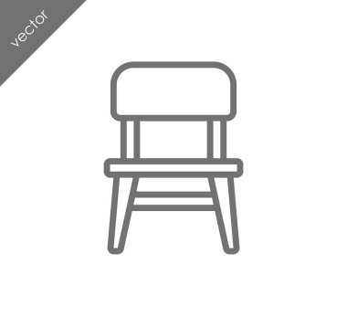 Sandalye simge, illüstrasyon 