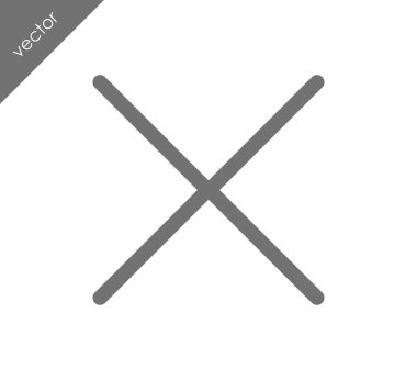 düz simgesini iptal 