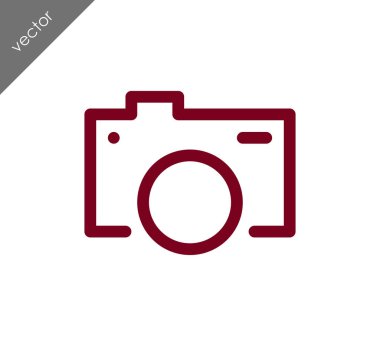 Kamera simgesi düz işareti