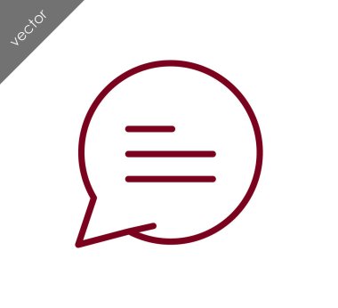 Metin balonu simgesinin