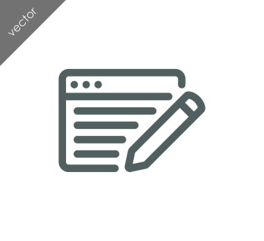 Web sayfası ayarları simgesi