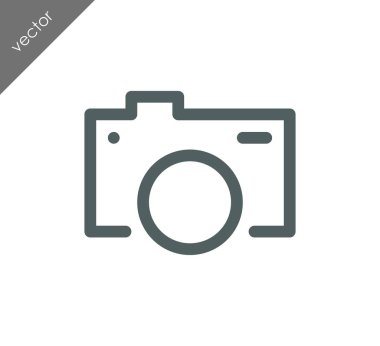 Kamera simgesi düz işareti