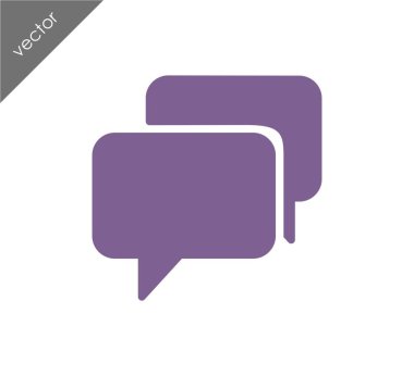 Görüşme düz simgesi