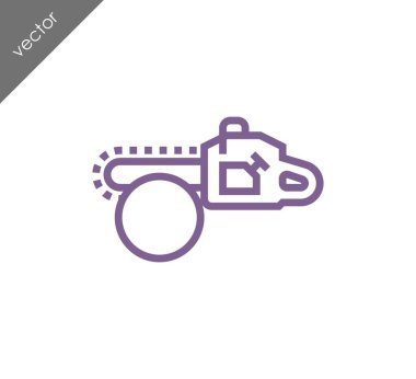 Testere düz simgesi