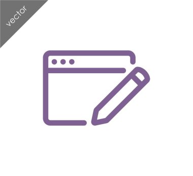 Web sayfası ayarları simgesi