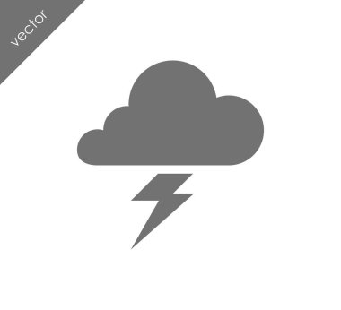 Yıldırım bulut simgesi