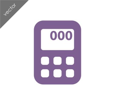 Hesap Makinesi Düz Simgesi