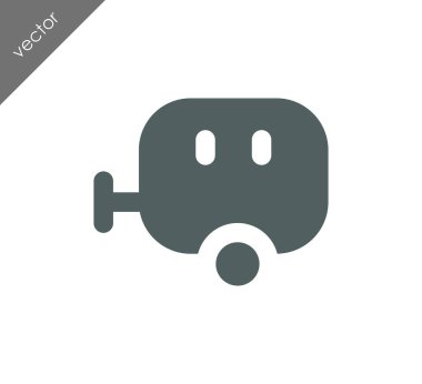 Karavan basit simgesi