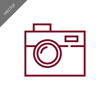 Kamera simgesi düz işareti