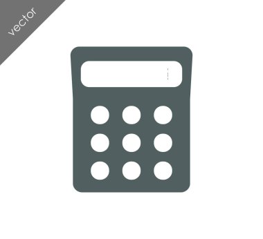 Hesap Makinesi Düz Simgesi