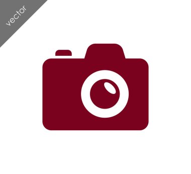 Kamera simgesi düz işareti