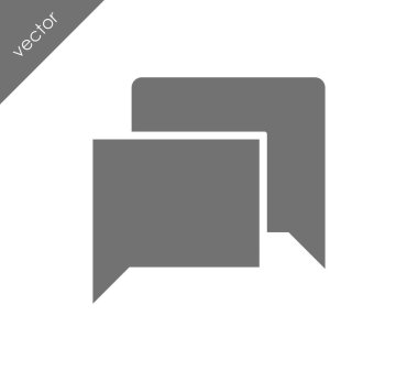 Görüşme düz simgesi