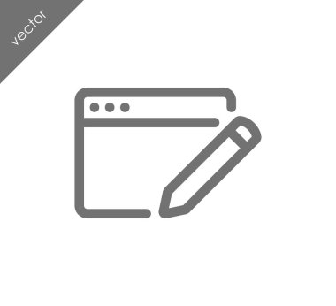 Web sayfası ayarları simgesi