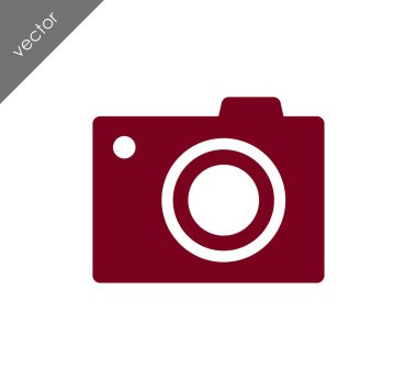 Kamera simgesi düz işareti