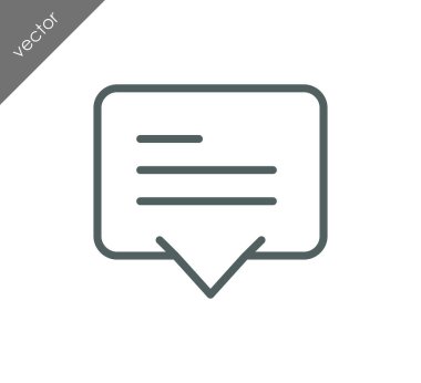 Metin balonu simgesinin