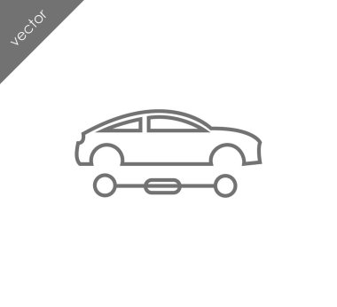 Araba simgesi, illüstrasyon 