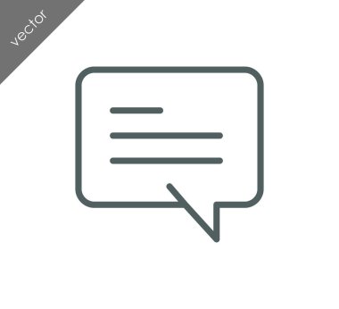 Metin balonu simgesinin