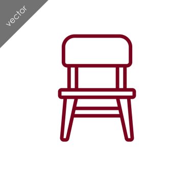 Sandalye simge, illüstrasyon 