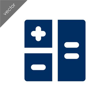 Hesap Makinesi Düz Simgesi