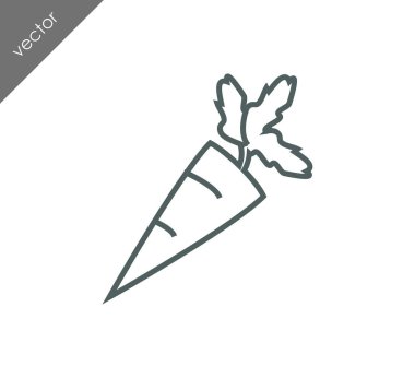 havuç simgesi illüstrasyon