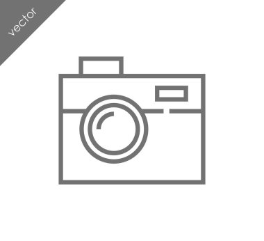 Kamera simgesi düz işareti